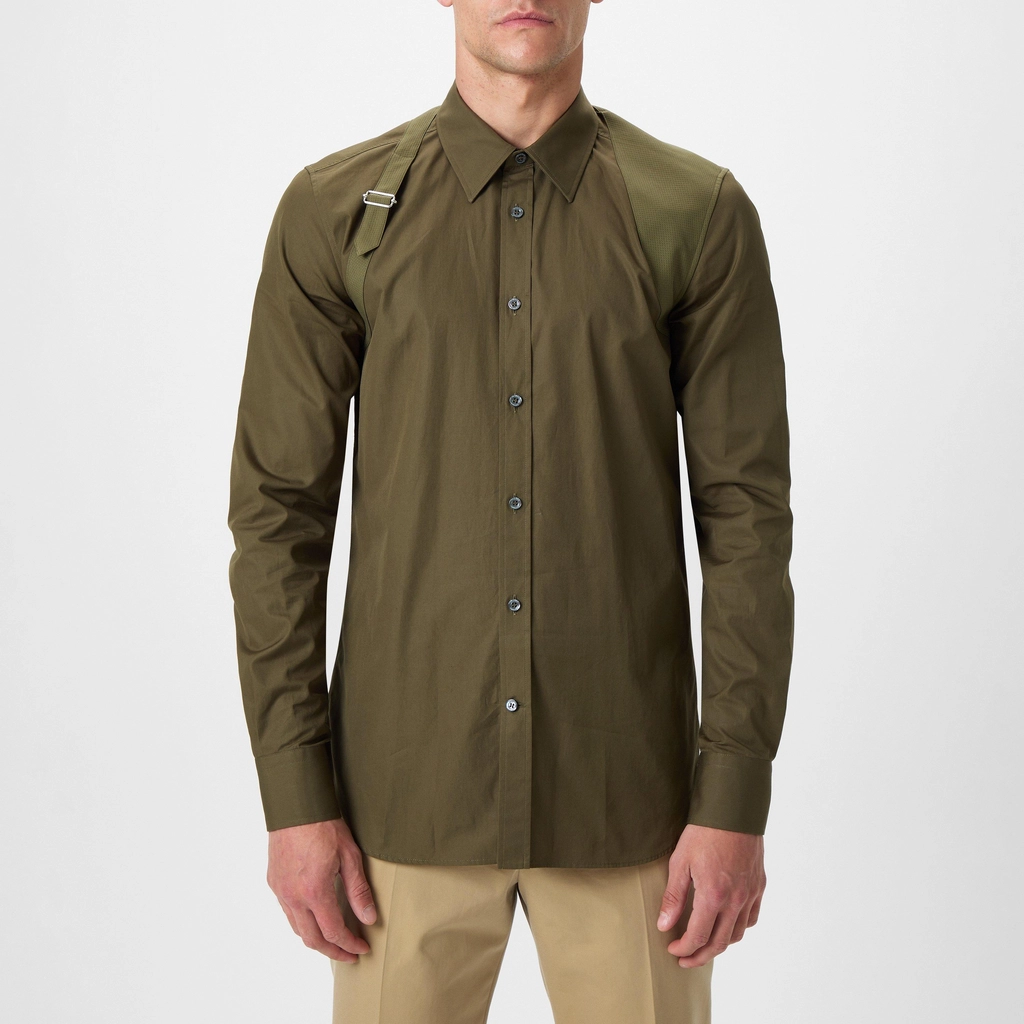 Alexander McQueen Military Harness Shirt - Khaki